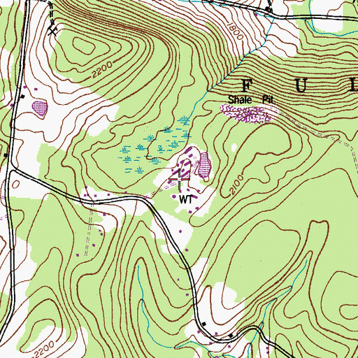 Topographic Map of Camp Summit (historical), NY