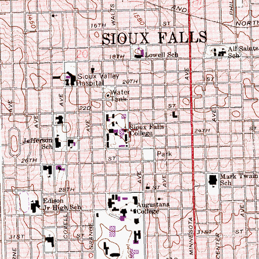 Topographic Map of Salsbury Science Center, SD
