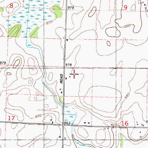 Topographic Map of Bille Dairy Farms, WI