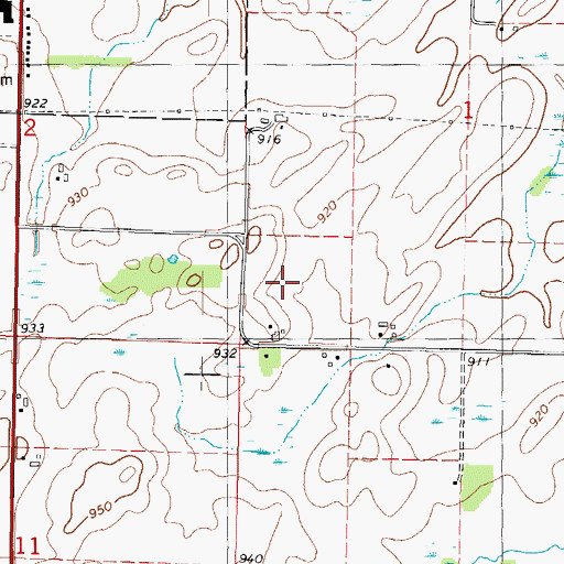 Topographic Map of Guenzel Farm, WI