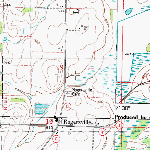 Topographic Map of Royal Crest Farms, WI