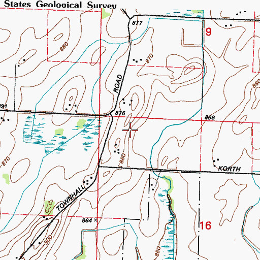 Topographic Map of West Terrace Farm, WI