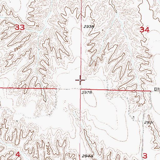 Topographic Map of Frontier Field, NE