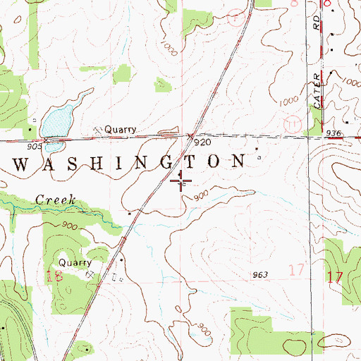 Topographic Map of Apple Valley Farm, WI