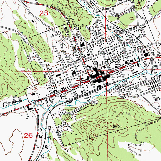 Topographic Map of 1881 Courthouse Museum, SD