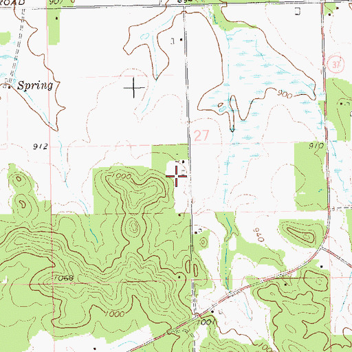 Topographic Map of Gilbertson Farms, WI
