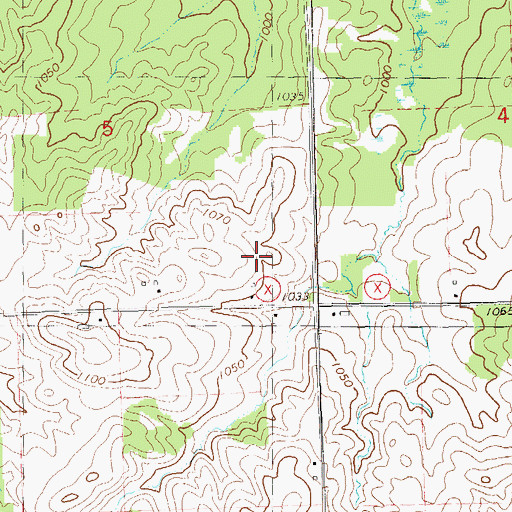 Topographic Map of Weltzin Farm, WI