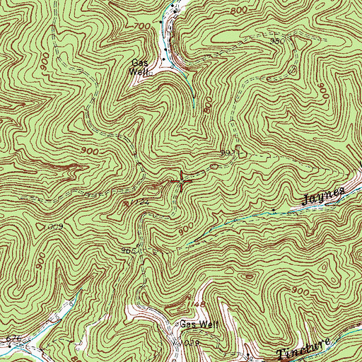 Topographic Map of District 3, WV