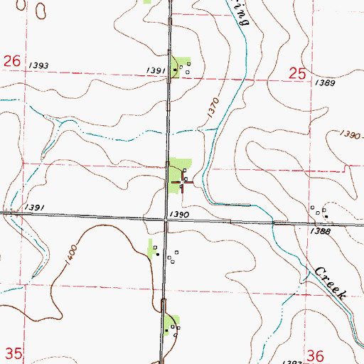 Topographic Map of Meadowbrook Farm, IA