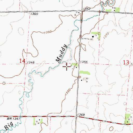 Topographic Map of A K Stock Farms, IA