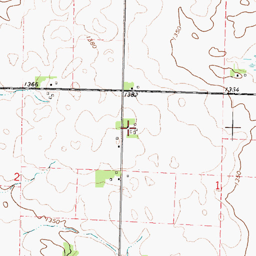 Topographic Map of Double D Farms, IA