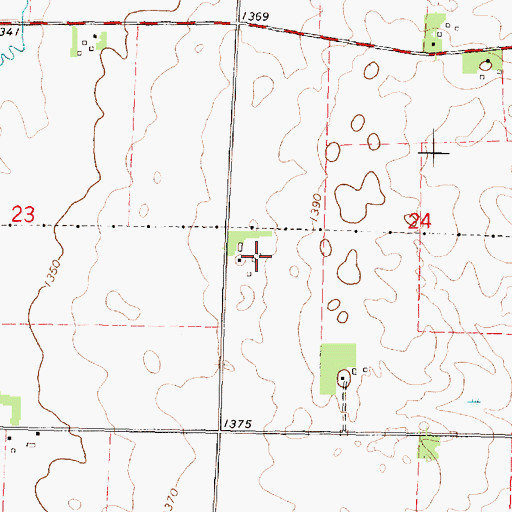 Topographic Map of Plum Broke Ranch, IA