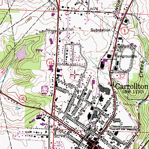 Topographic Map of Becki Lynn Court, OH