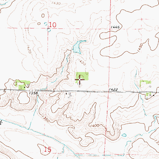 Topographic Map of Dejong Farms, IA