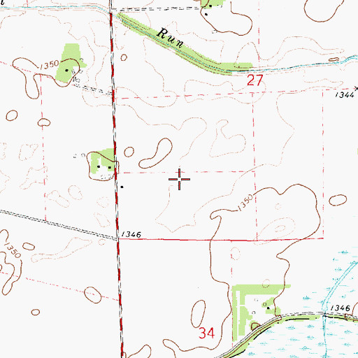 Topographic Map of Swan and Swan Farms, IA
