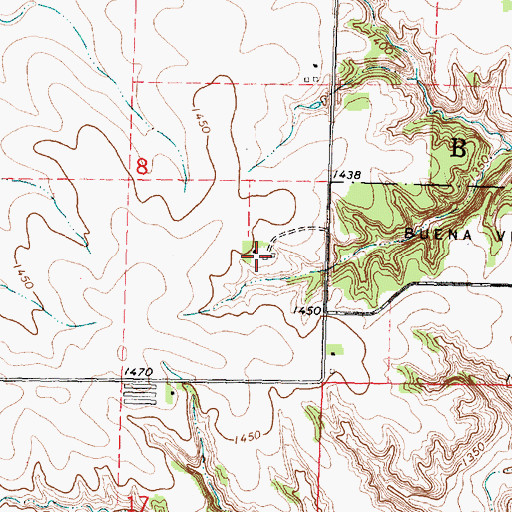 Topographic Map of Kracht Farm, IA