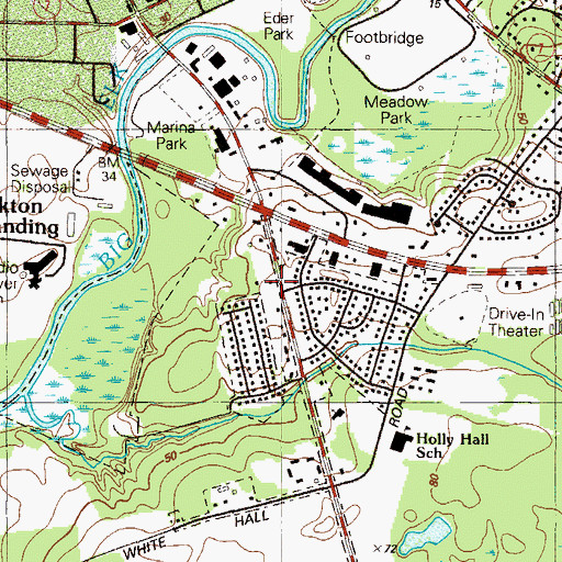 Topographic Map of Bearing Precious Seed Christian Ministry, MD