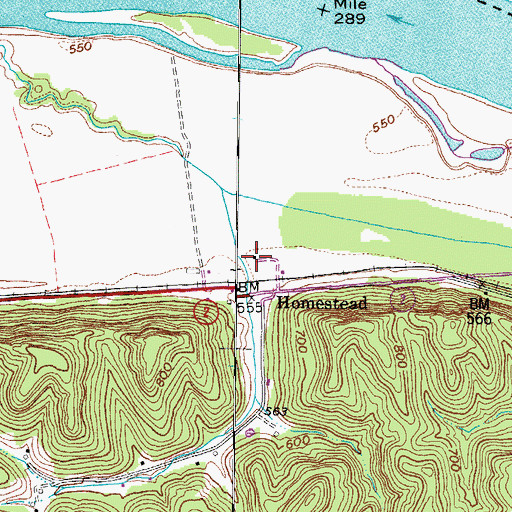 Topographic Map of Jenkins Plantation Museum, WV