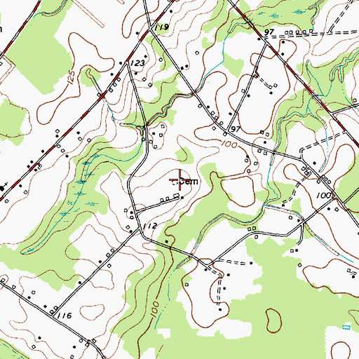 Topographic Map of Joel B Hayes Cemetery, SC