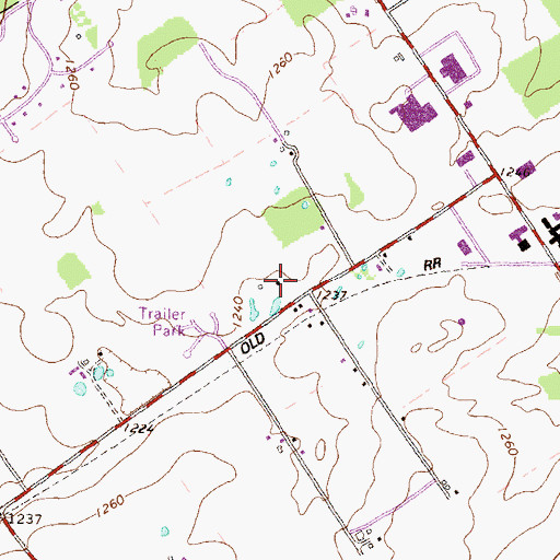Topographic Map of Guiser Farms, PA