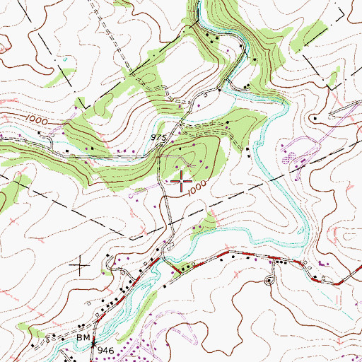 Topographic Map of Holly Hill Nurseries, PA