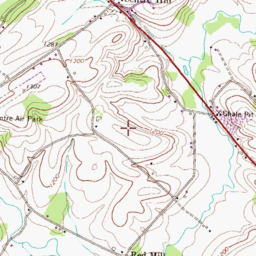 Topographic Map of Goodhart Ridge Farm, PA