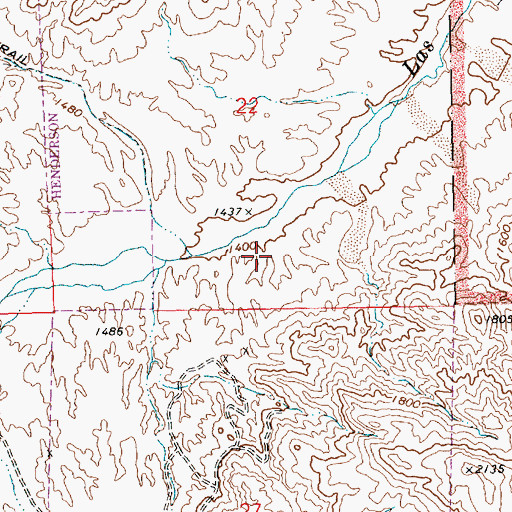 Topographic Map of Lake Las Vegas, NV