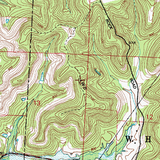 Topographic Map of Windsor Heights Police Department, WV
