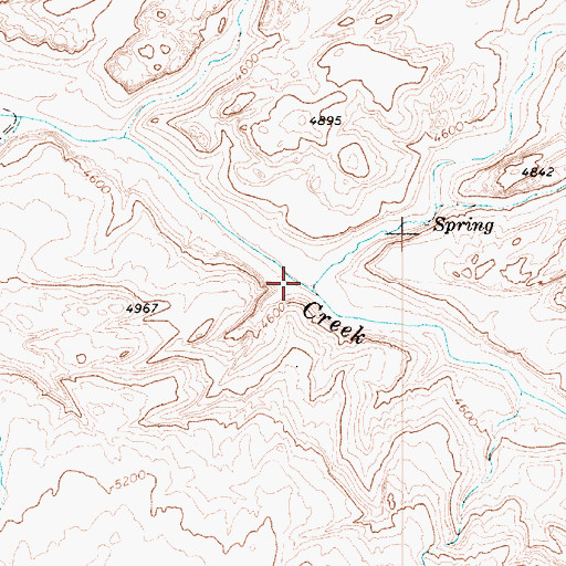 Topographic Map of Chaiyahi Creek, AZ