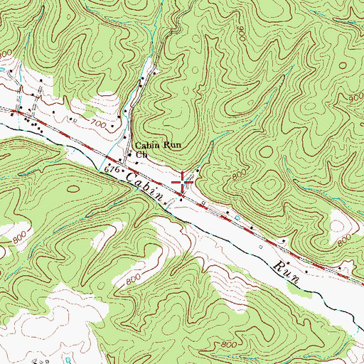 Topographic Map of West Virginia State Police Troop 2 - Keyser Detachment, WV