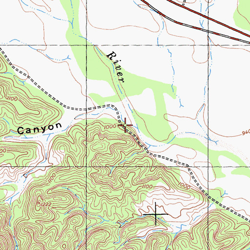 Topographic Map of Oro Fino Canyon, CA