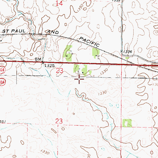 Topographic Map of Geelan Farm, IA