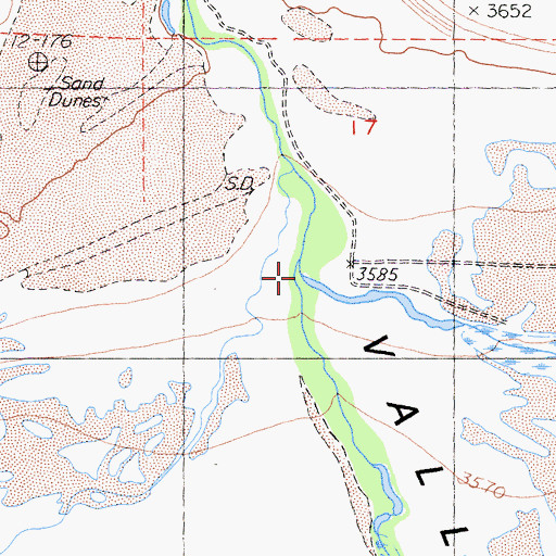 Topographic Map of Owens River, CA