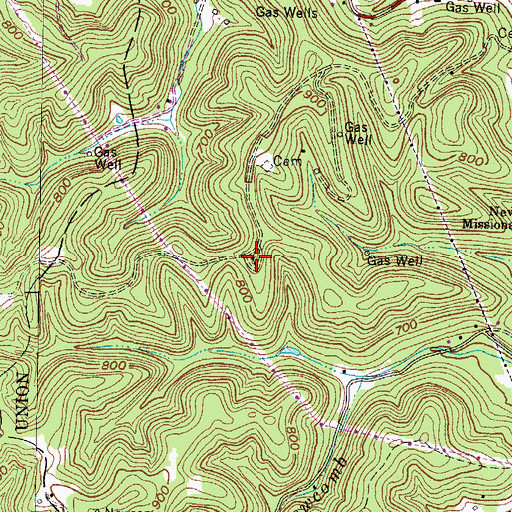 Topographic Map of Stephenson Family Cemetery, WV
