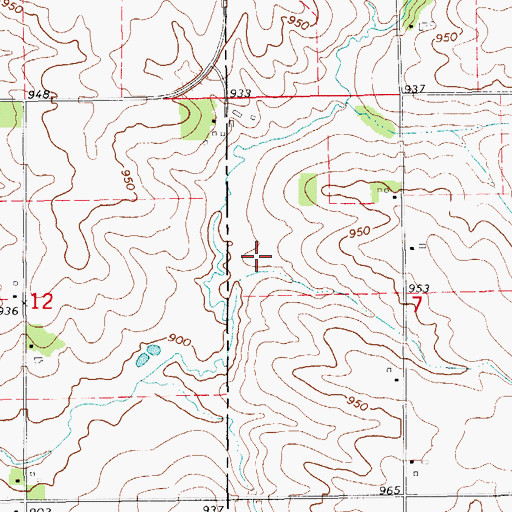 Topographic Map of Jesup Wastewater Plant, IA