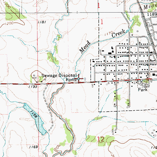 Topographic Map of City of Elma Sewer Plant, IA