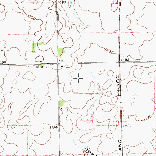 Topographic Map of Lillibridge Track, SD