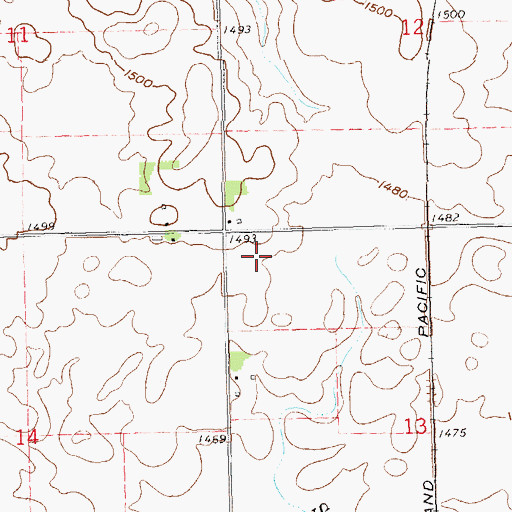 Topographic Map of Sanford Health Sports Complex, SD
