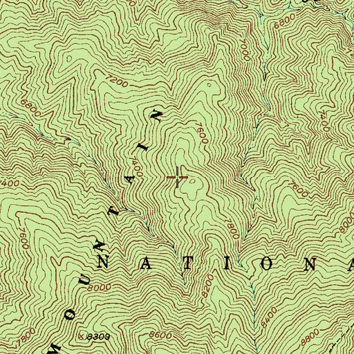Topographic Map of Osha Trail, NM
