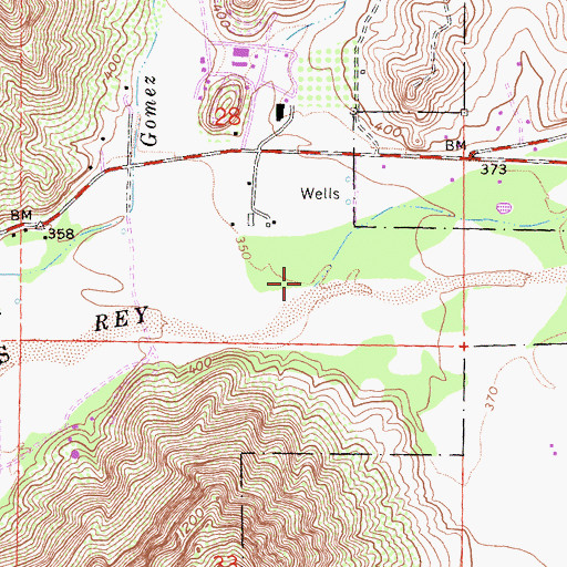 Topographic Map of Pala Creek, CA