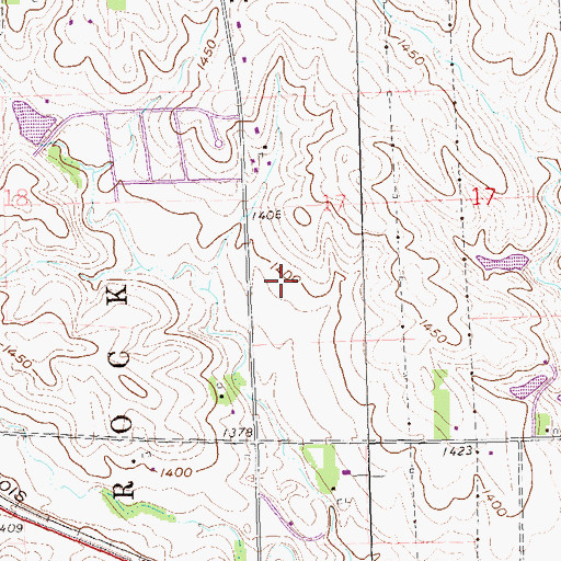 Topographic Map of Fred Assam Elementary School, SD