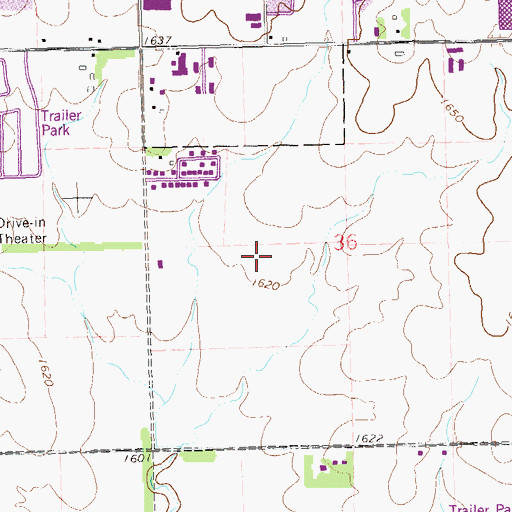 Topographic Map of Camelot Intermediate School, SD