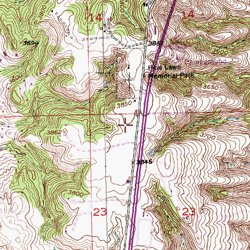 Topographic Map of Calvary Christian Elementary School, SD