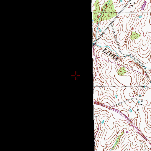 Topographic Map of Smithfield Cemetery, KY