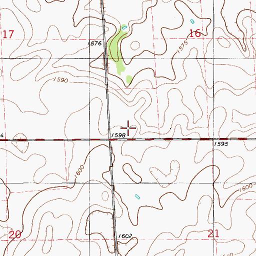 Topographic Map of Dakota Christian Elementary School, SD