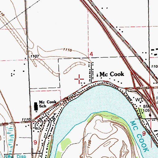 Topographic Map of Dakota Valley Elementary School, SD