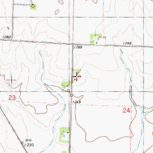 Topographic Map of Herke Farms, IA
