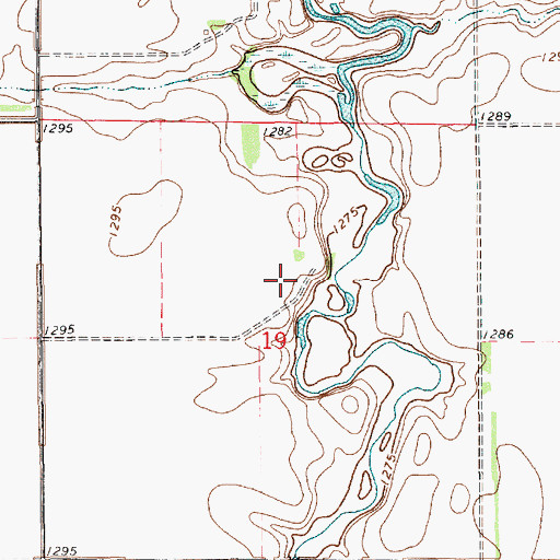 Topographic Map of Camrose Colony Elementary School, SD