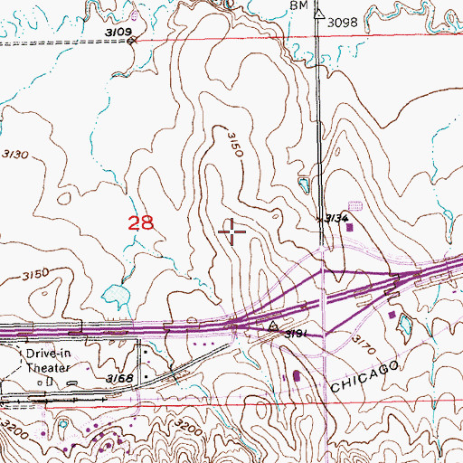 Topographic Map of Black Hills Visitor Information Center, SD