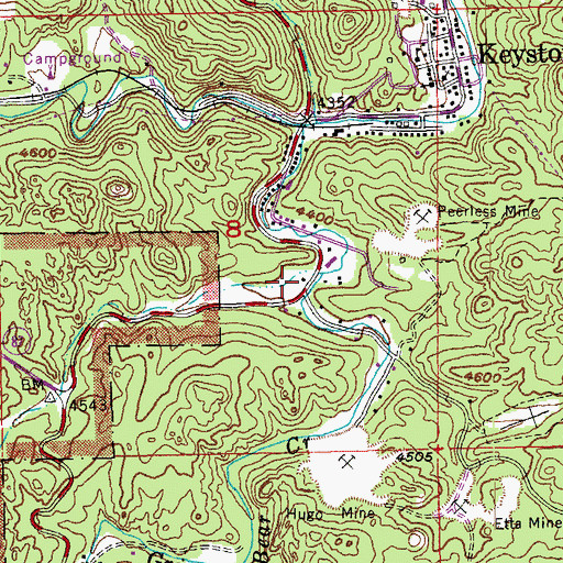 Topographic Map of National Presidential Wax Museum, SD